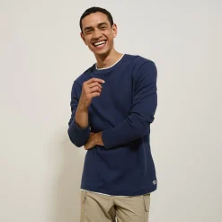 Jules Tee shirt  matière fantaisie col rond- T-shirt