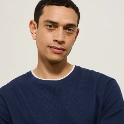 Jules Tee shirt matière fantaisie col rond- T-shirt