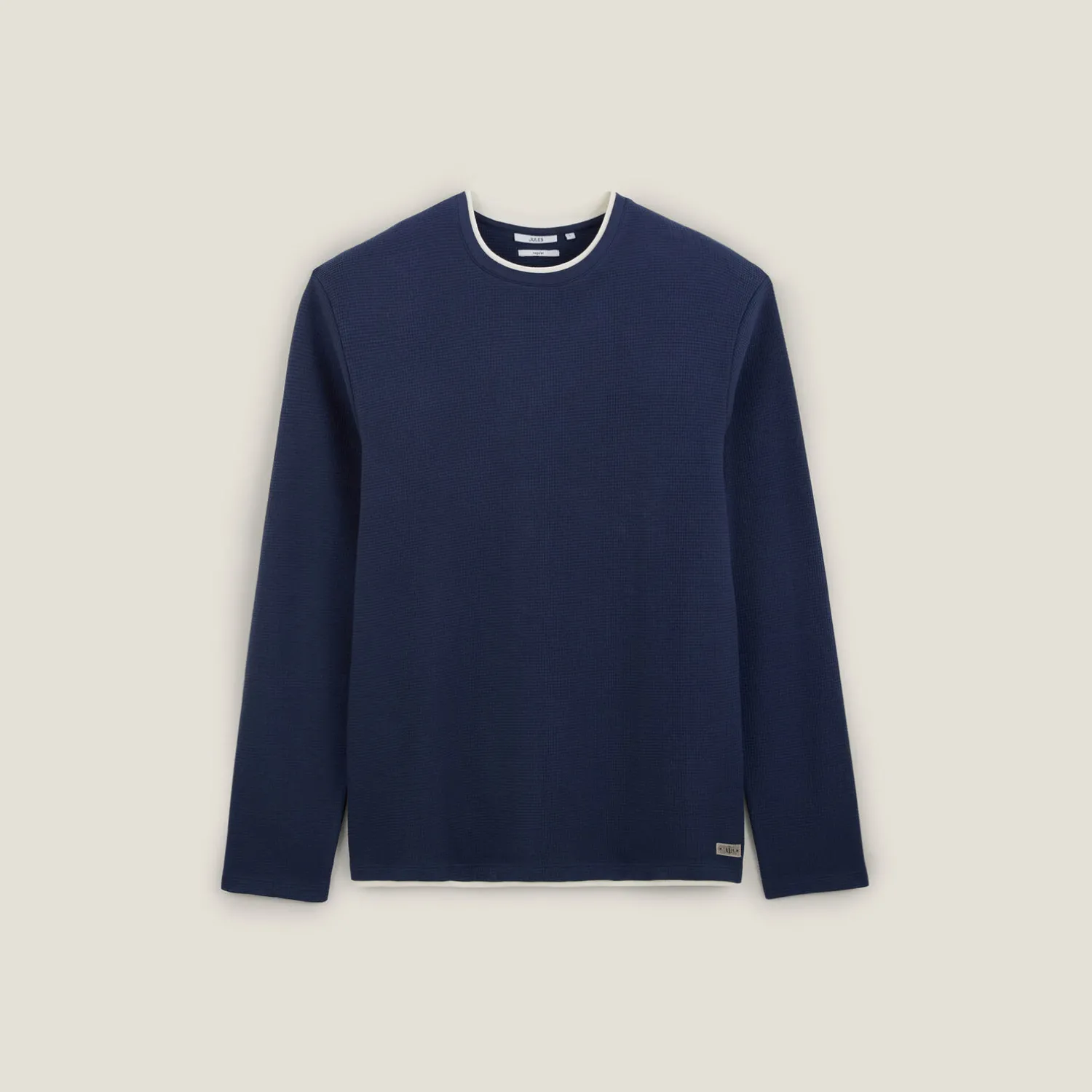 Jules Tee shirt matière fantaisie col rond- T-shirt