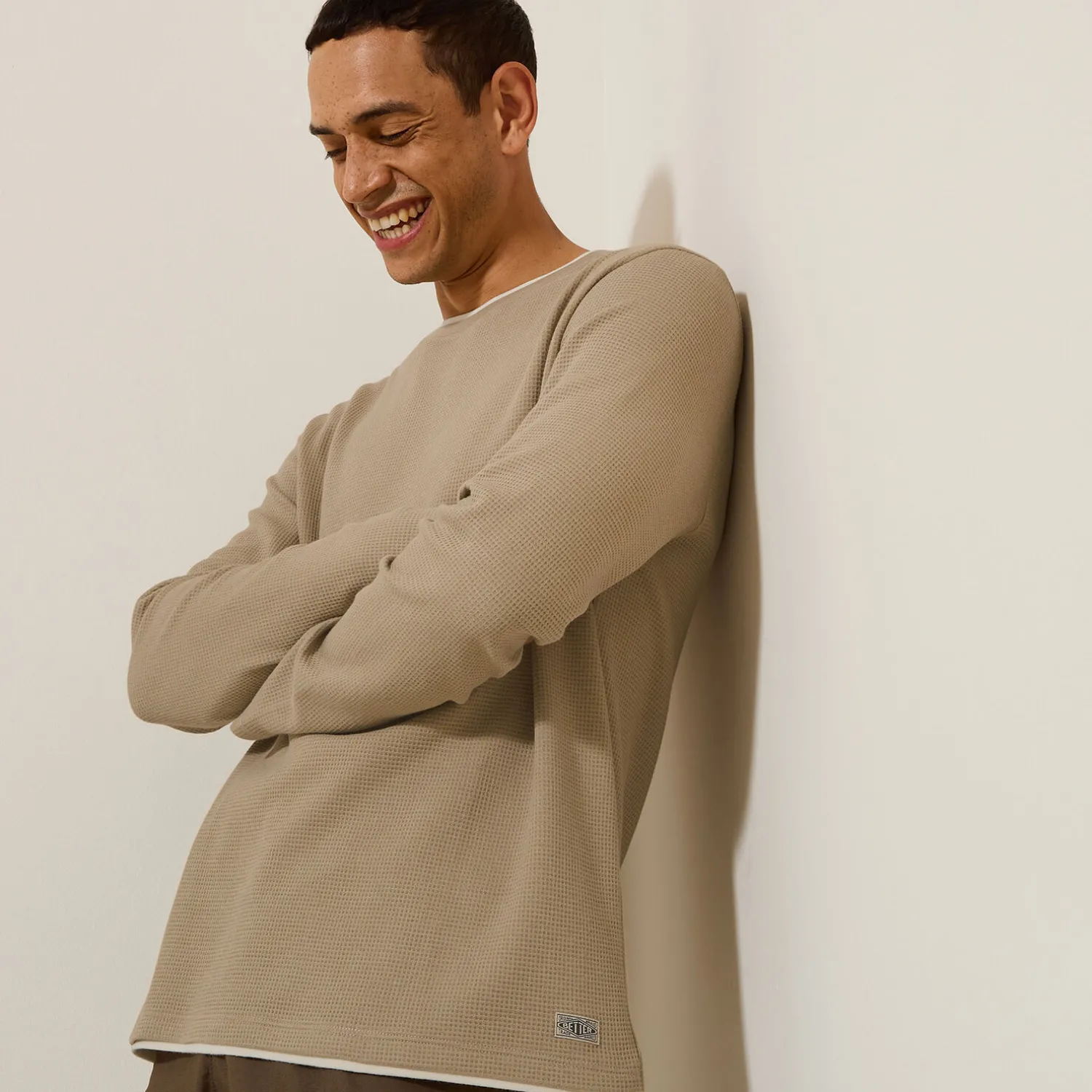 Jules Tee shirt matière fantaisie col rond- T-shirt