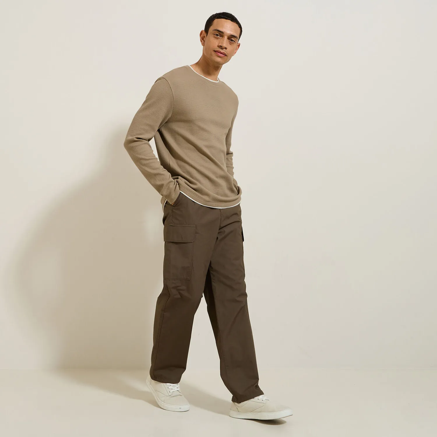 Jules Tee shirt matière fantaisie col rond- T-shirt