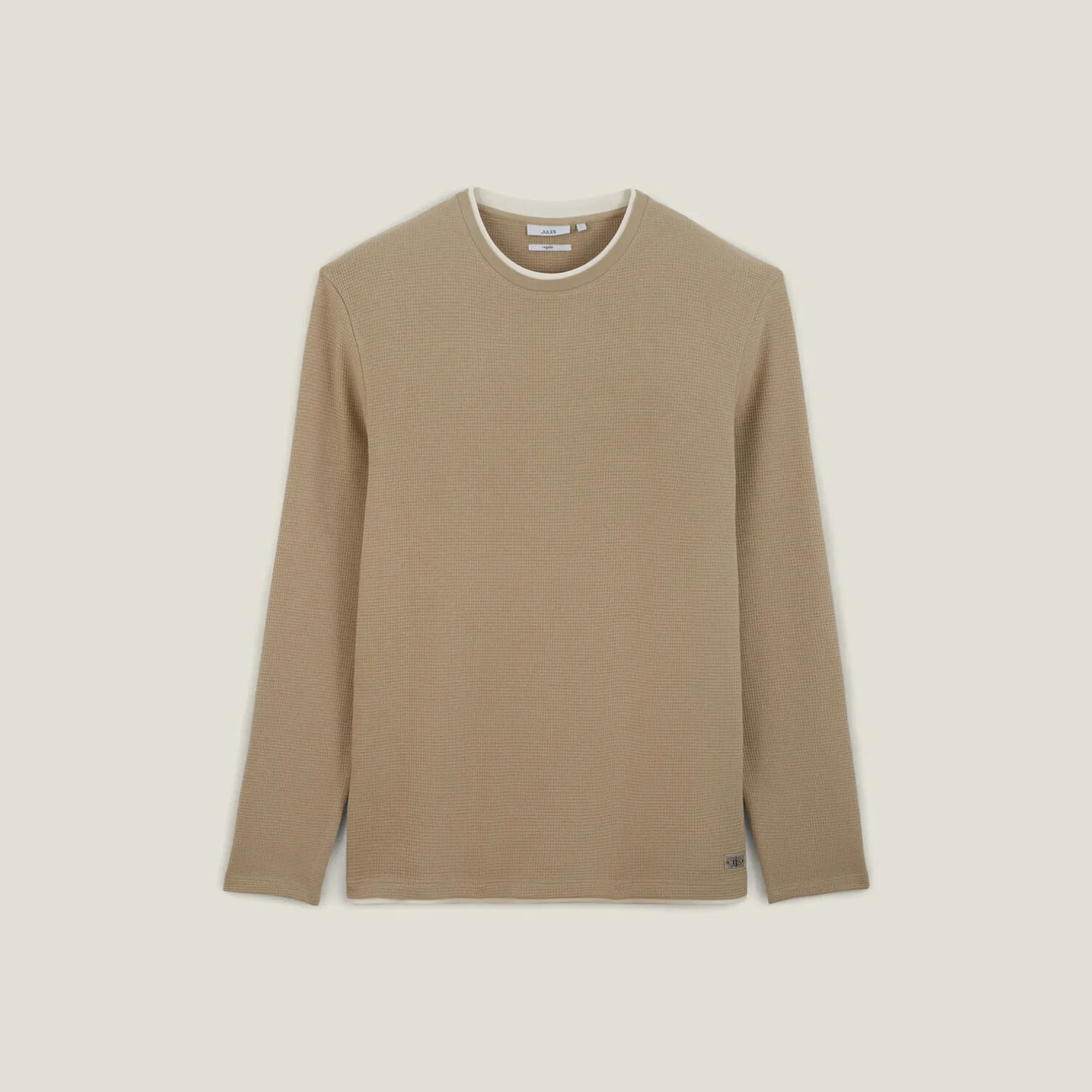 Jules Tee shirt matière fantaisie col rond- T-shirt