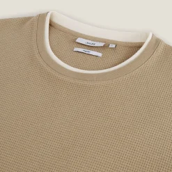 Jules Tee shirt matière fantaisie col rond- T-shirt