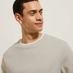 Jules Tee shirt matière fantaisie col rond- T-shirt