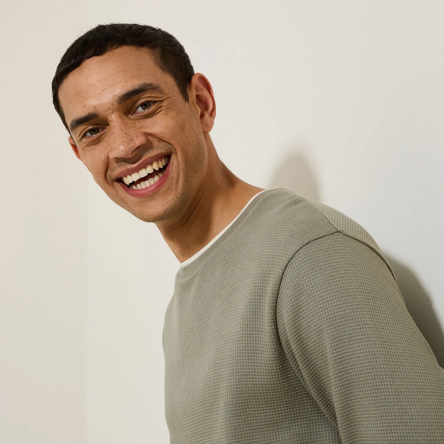 Jules Tee shirt matière fantaisie col rond- T-shirt