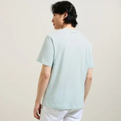 Jules Tee shirt matière flammée broderie poitrine- T-shirt