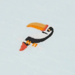 Jules Tee shirt matière flammée broderie poitrine- T-shirt