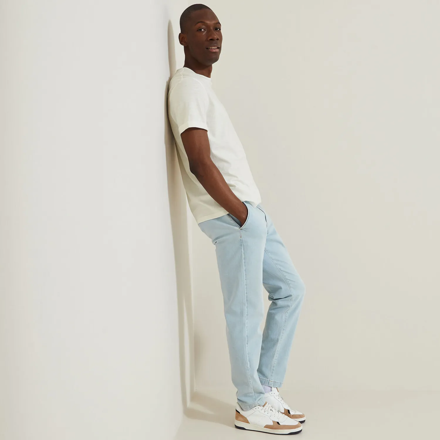 Jules Tee shirt matière flammée broderie poitrine- T-shirt