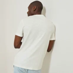 Jules Tee shirt matière flammée broderie poitrine- T-shirt