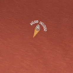 Jules Tee shirt matière flammée broderie poitrine- T-shirt