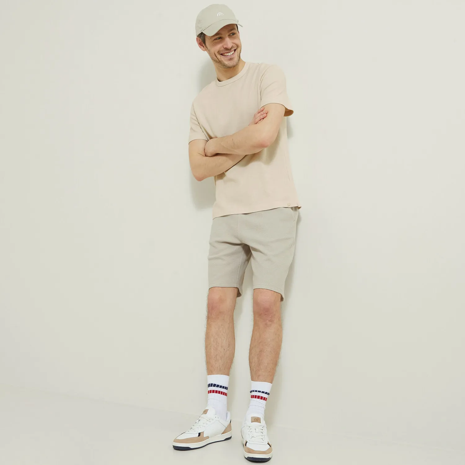 Jules Tee shirt matière gaufrée- T-shirt