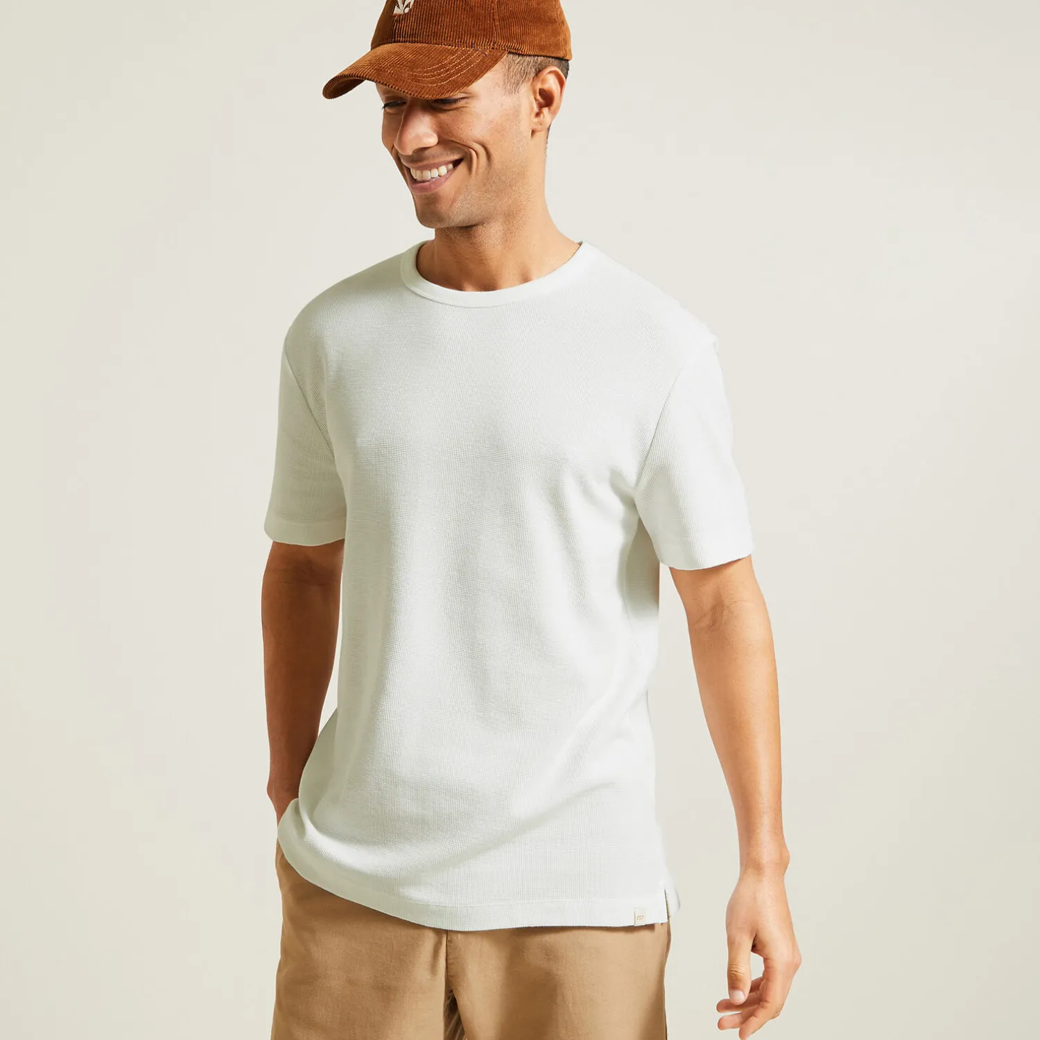 Jules Tee shirt matière gaufrée- T-shirt