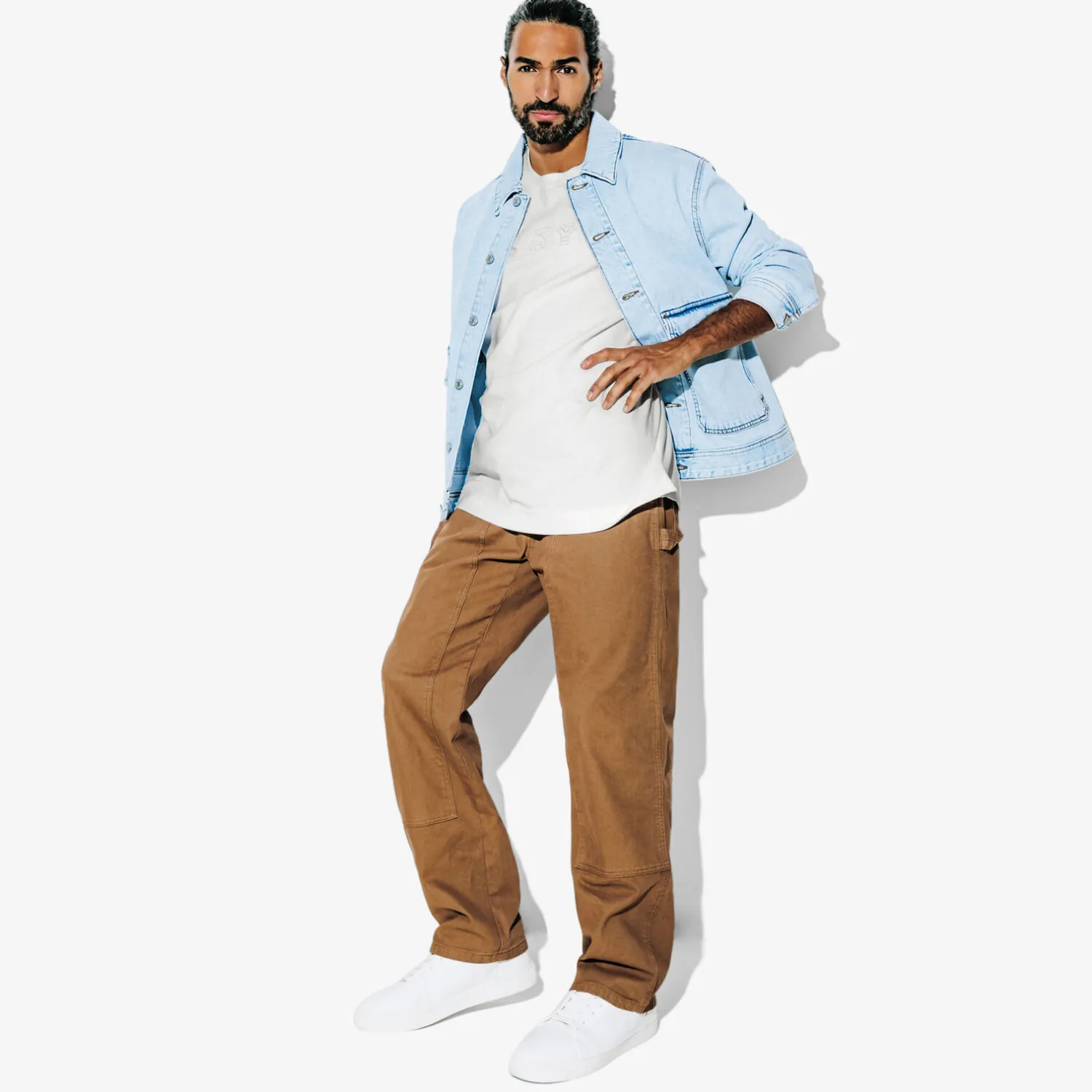 Jules Tee shirt matière gaufrée et broderie- T-shirt