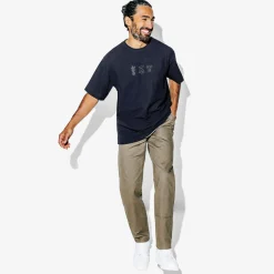 Jules Tee shirt matière gaufrée et broderie- T-shirt