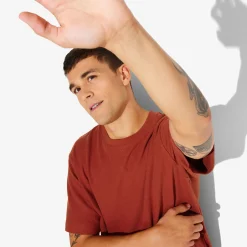 Jules Tee shirt matière éponge col rond- T-shirt