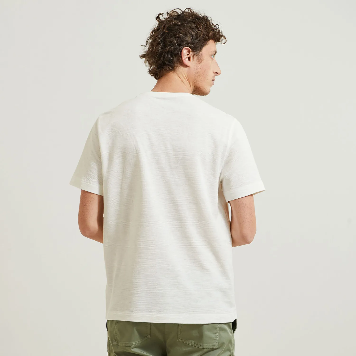 Jules Tee shirt matière reliéfée détail macramé- T-shirt