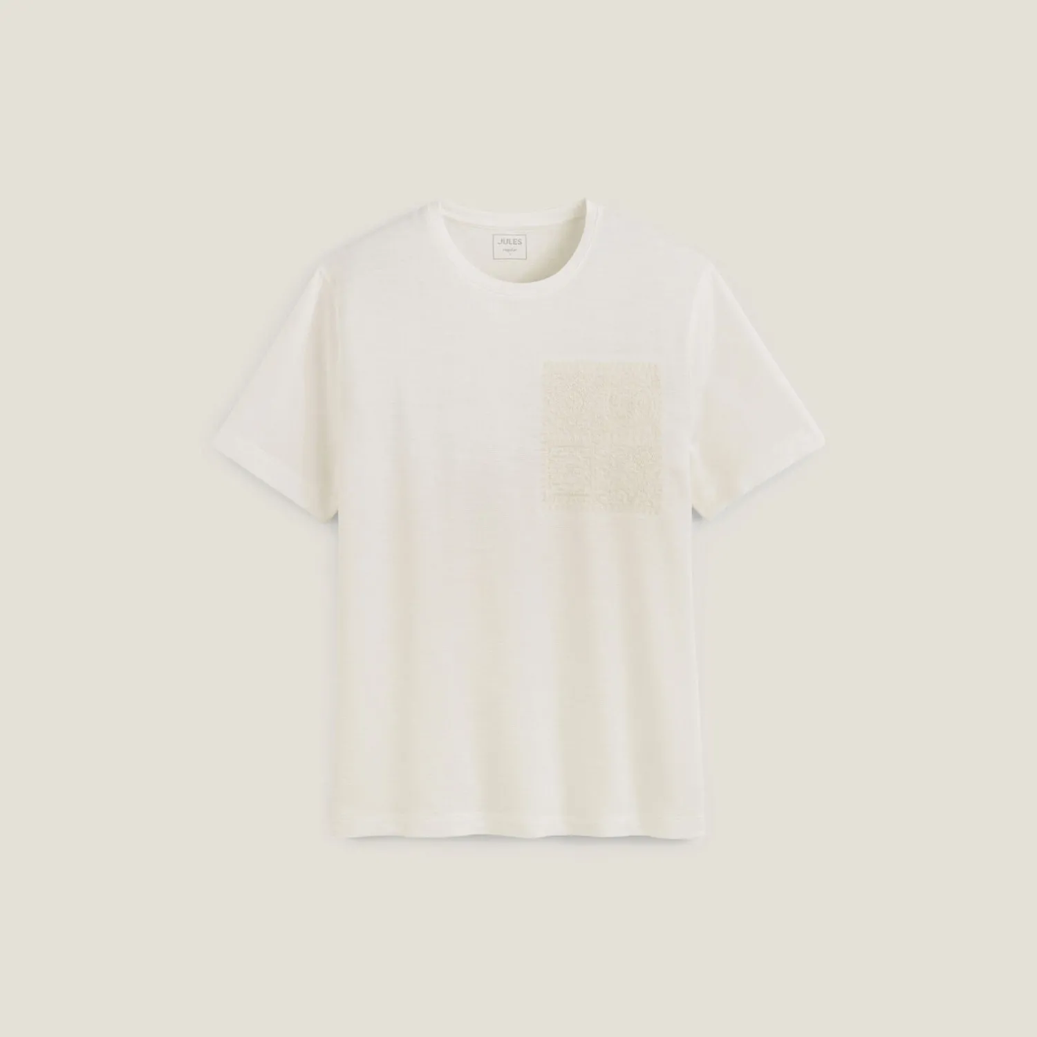 Jules Tee shirt matière reliéfée détail macramé- T-shirt