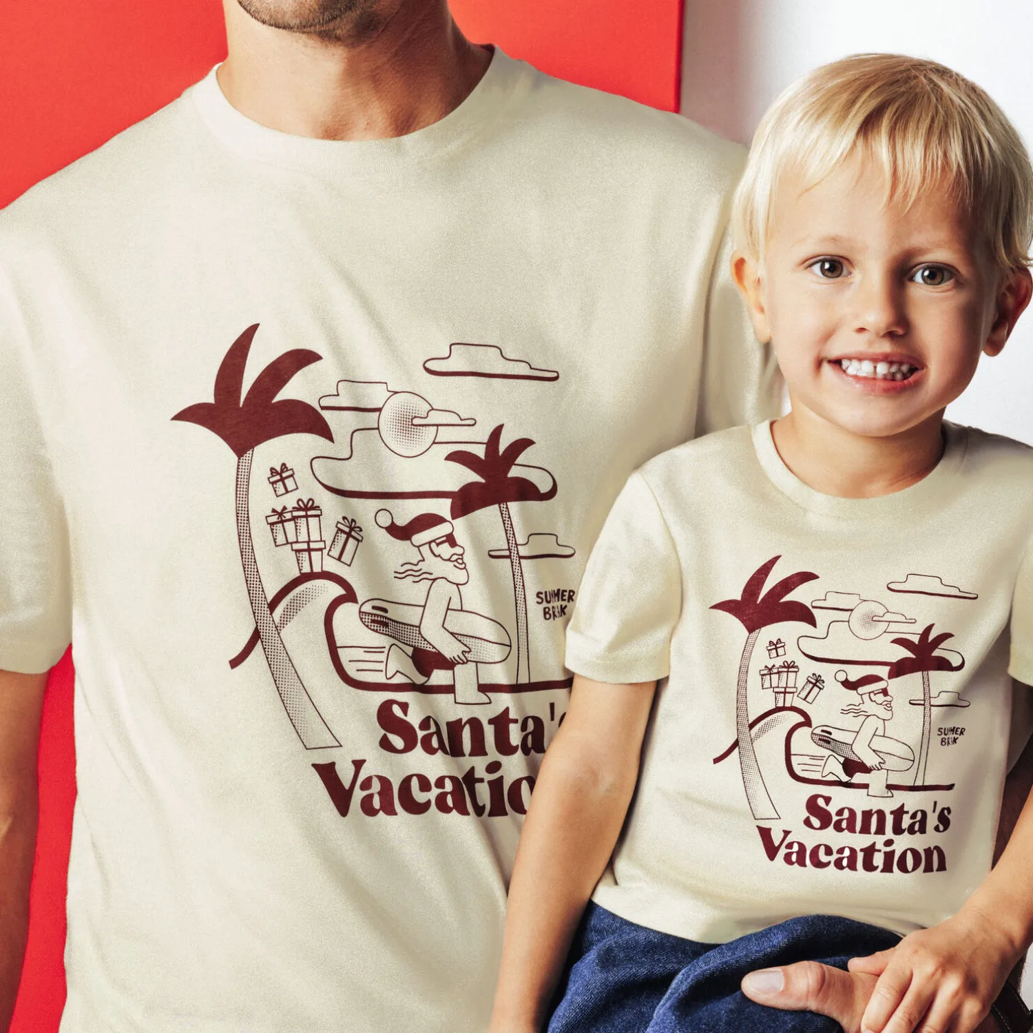 Jules Tee shirt Noël col rond- T-shirt