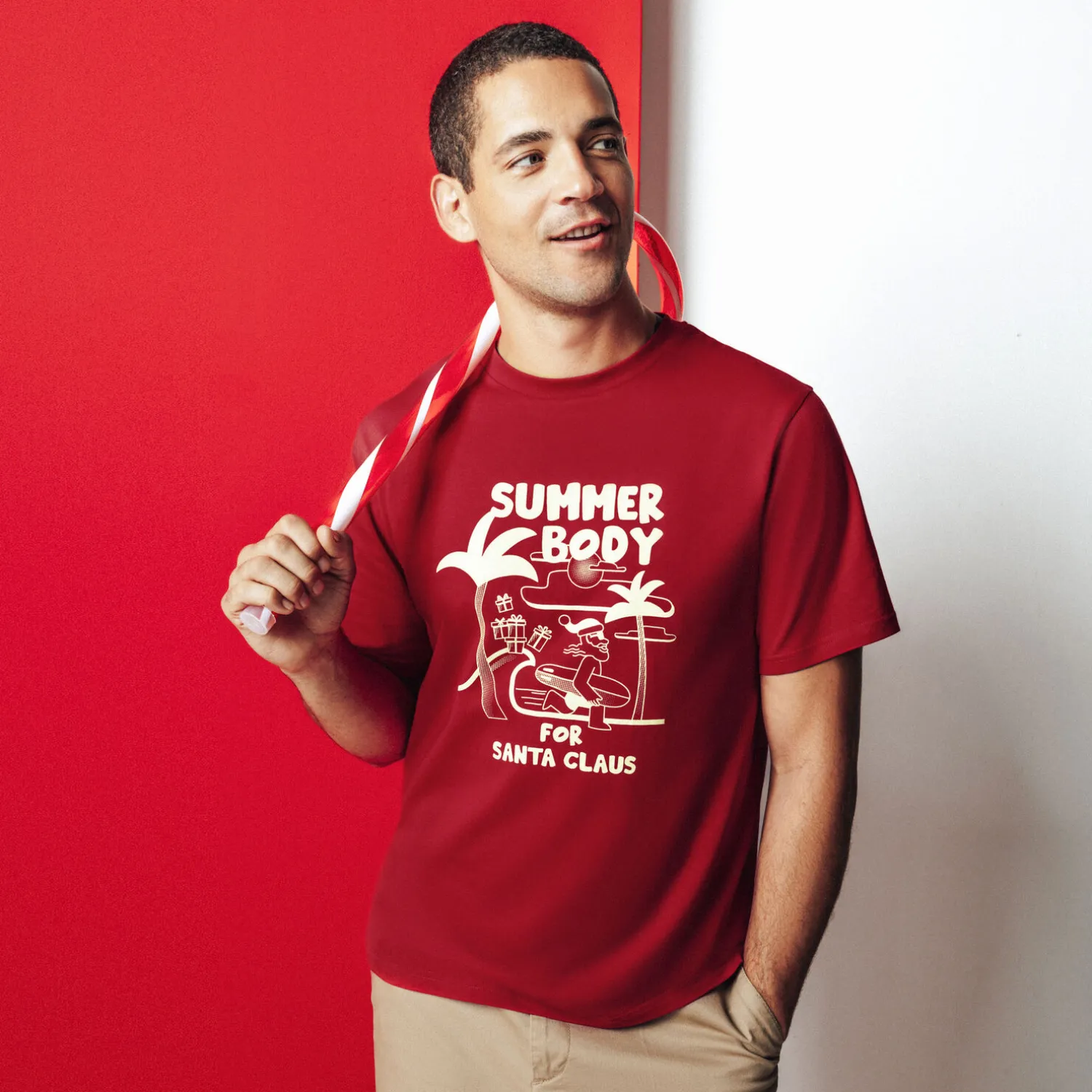 Jules Tee shirt Noël col rond- T-shirt