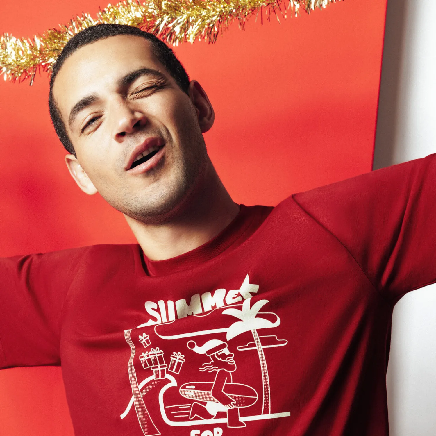 Jules Tee shirt Noël col rond- T-shirt