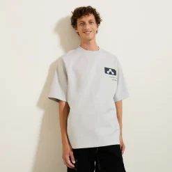 Jules Tee shirt oversize col rond imprimé- T-shirt