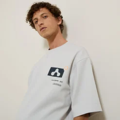 Jules Tee shirt oversize col rond imprimé- T-shirt