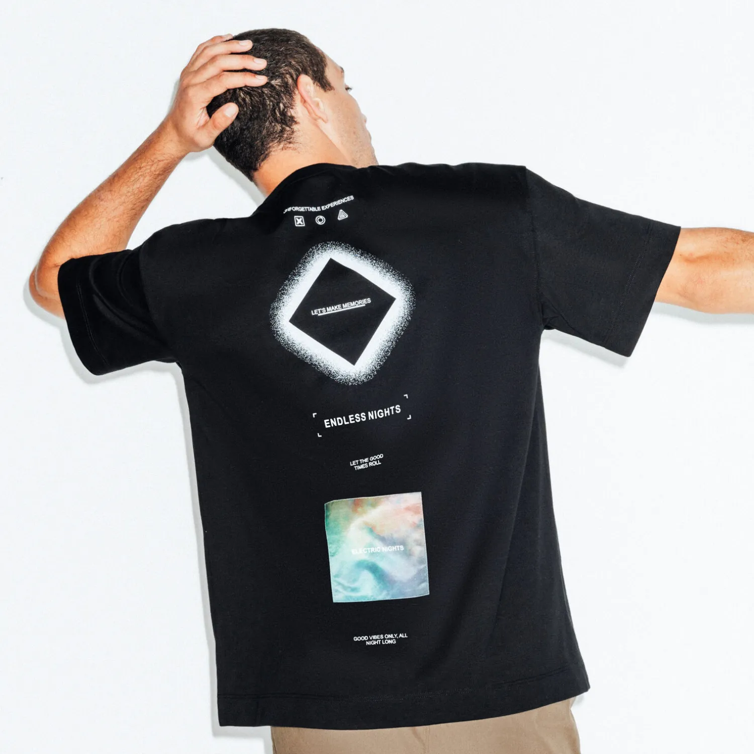 Jules Tee shirt oversize col rond imprimé- T-shirt