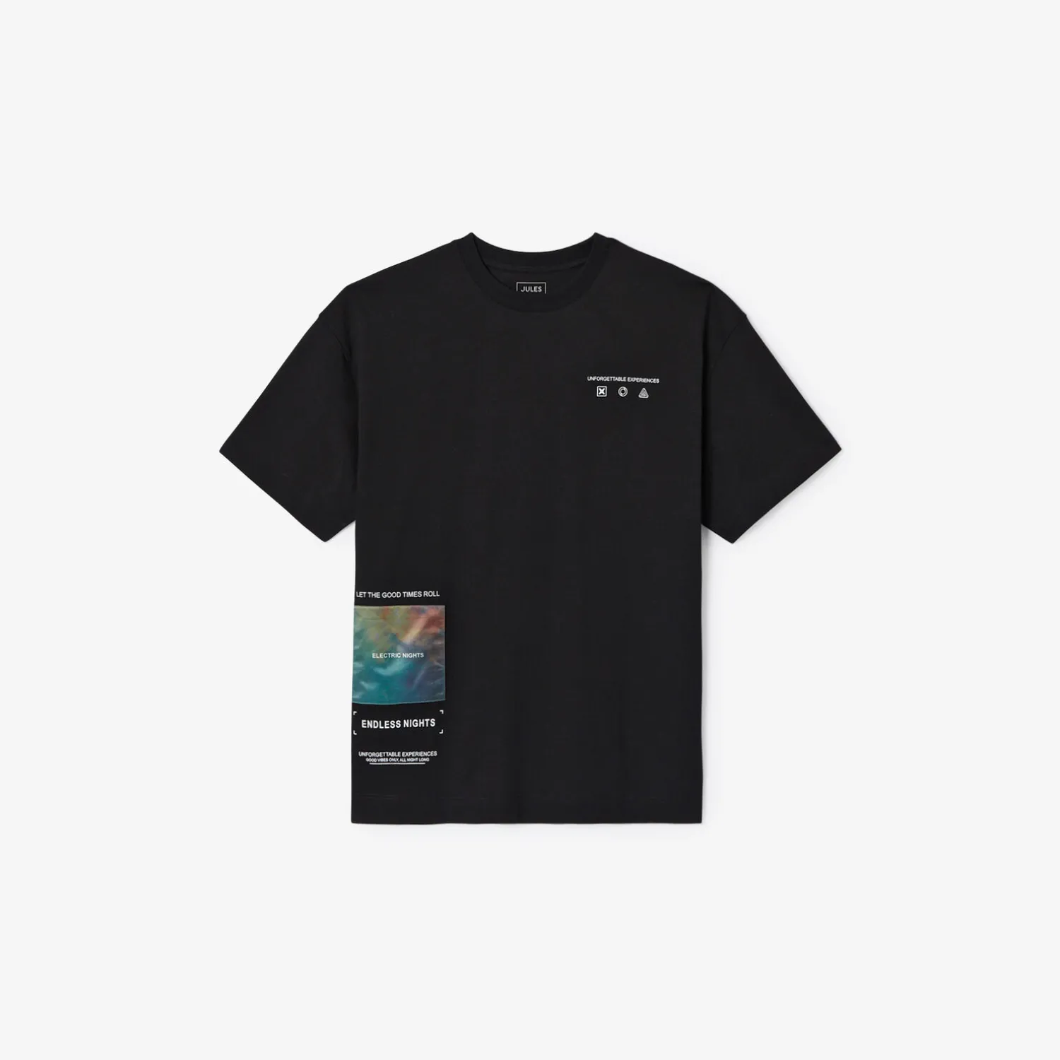 Jules Tee shirt oversize col rond imprimé- T-shirt