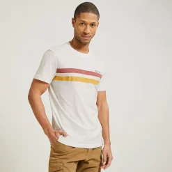 Jules Tee shirt rayé printé- T-shirt