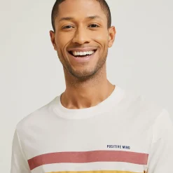 Jules Tee shirt rayé printé- T-shirt