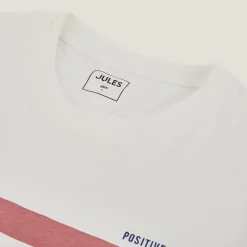 Jules Tee shirt rayé printé- T-shirt