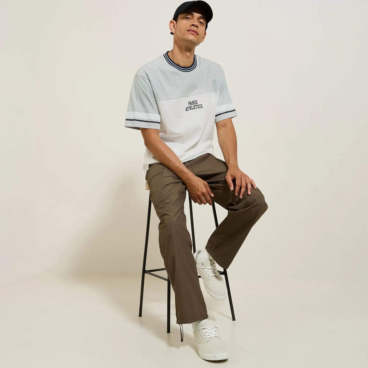 Jules Tee shirt relax imprimé Paris Athletics- T-shirt