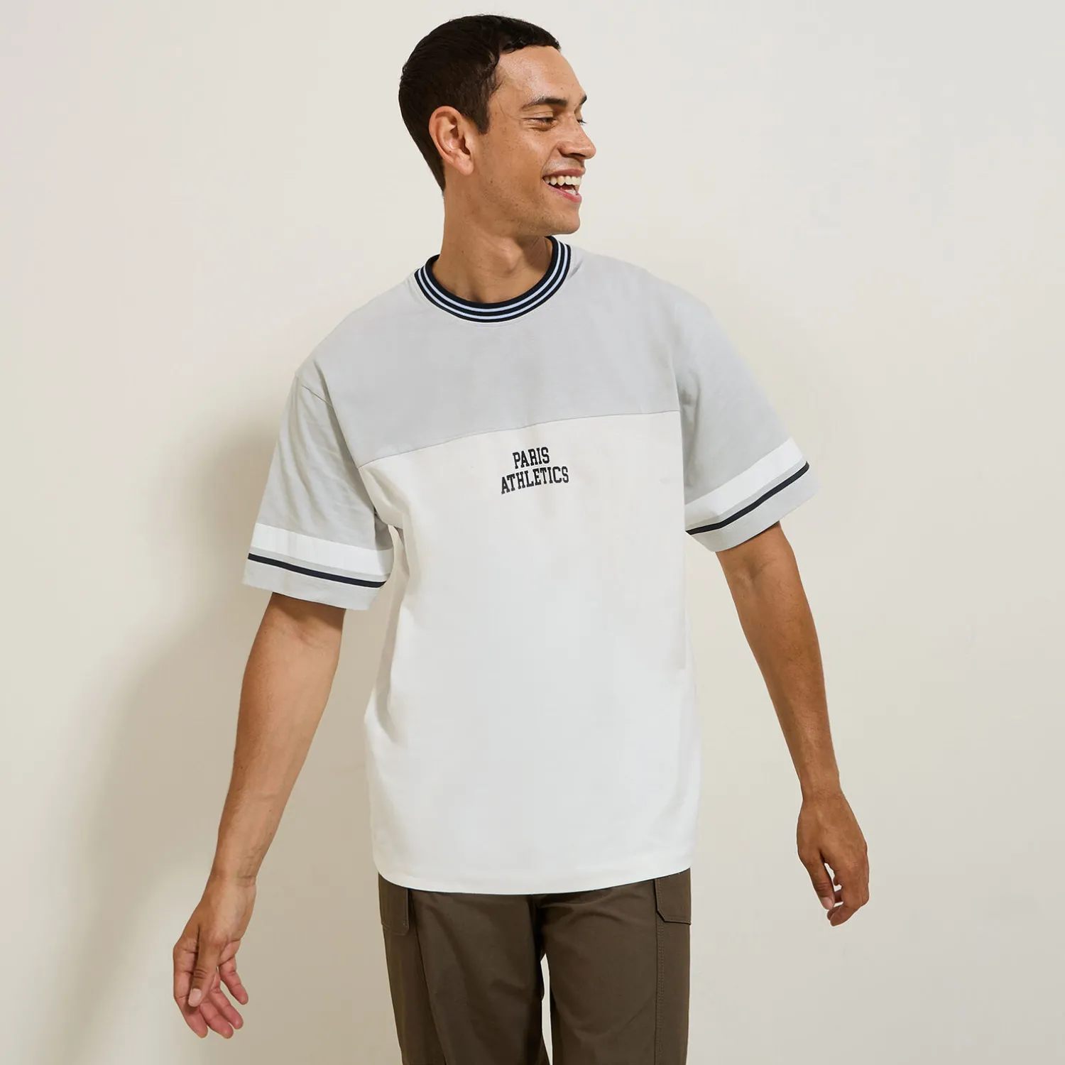 Jules Tee shirt relax imprimé Paris Athletics- T-shirt