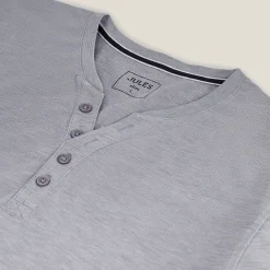 Jules Tee shirt slim col tunisien- T-shirt