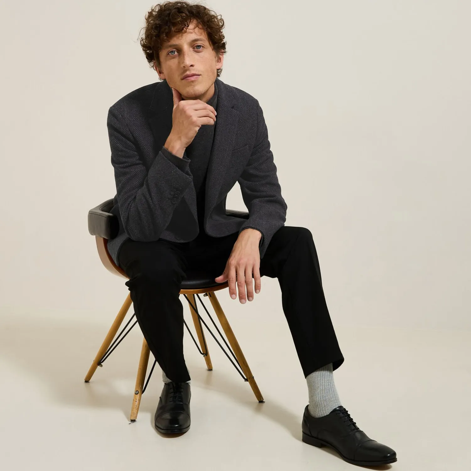 Jules Veste blazer chevron- Smart Casual|Veste De Costume & Blazer