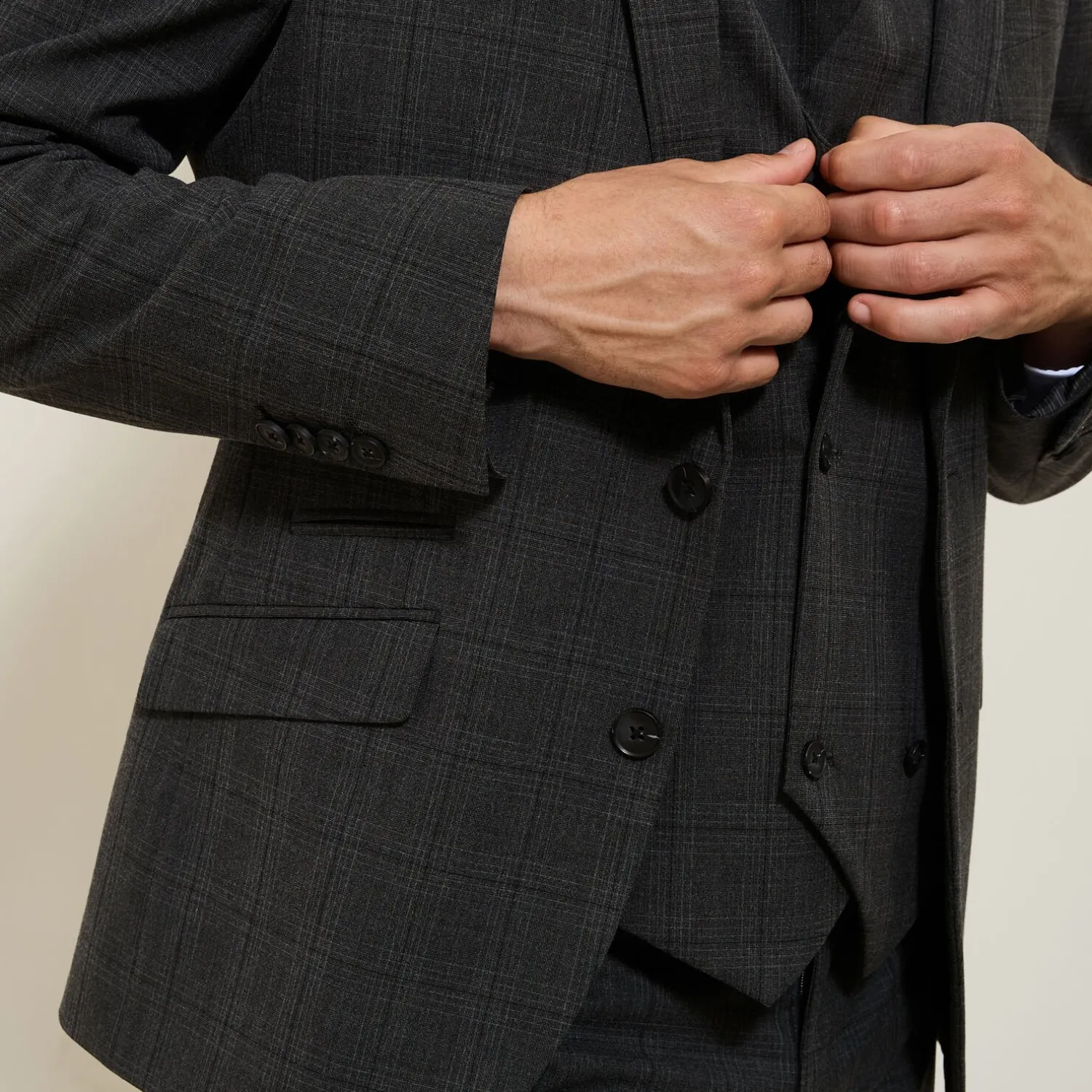 Jules Veste de costume slim à carreaux- Veste De Costume & Blazer|Veste Costume & Blazer