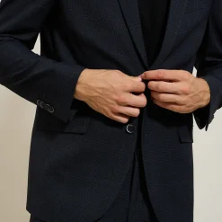 Jules Veste de costume slim bistretch à carreaux- Veste De Costume & Blazer|Veste Costume & Blazer