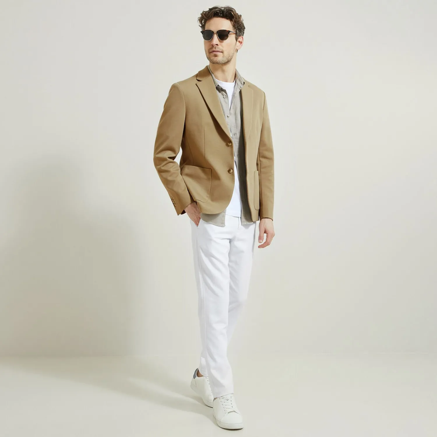 Jules Veste slim en maille- Collection Mariage|Veste De Costume & Blazer